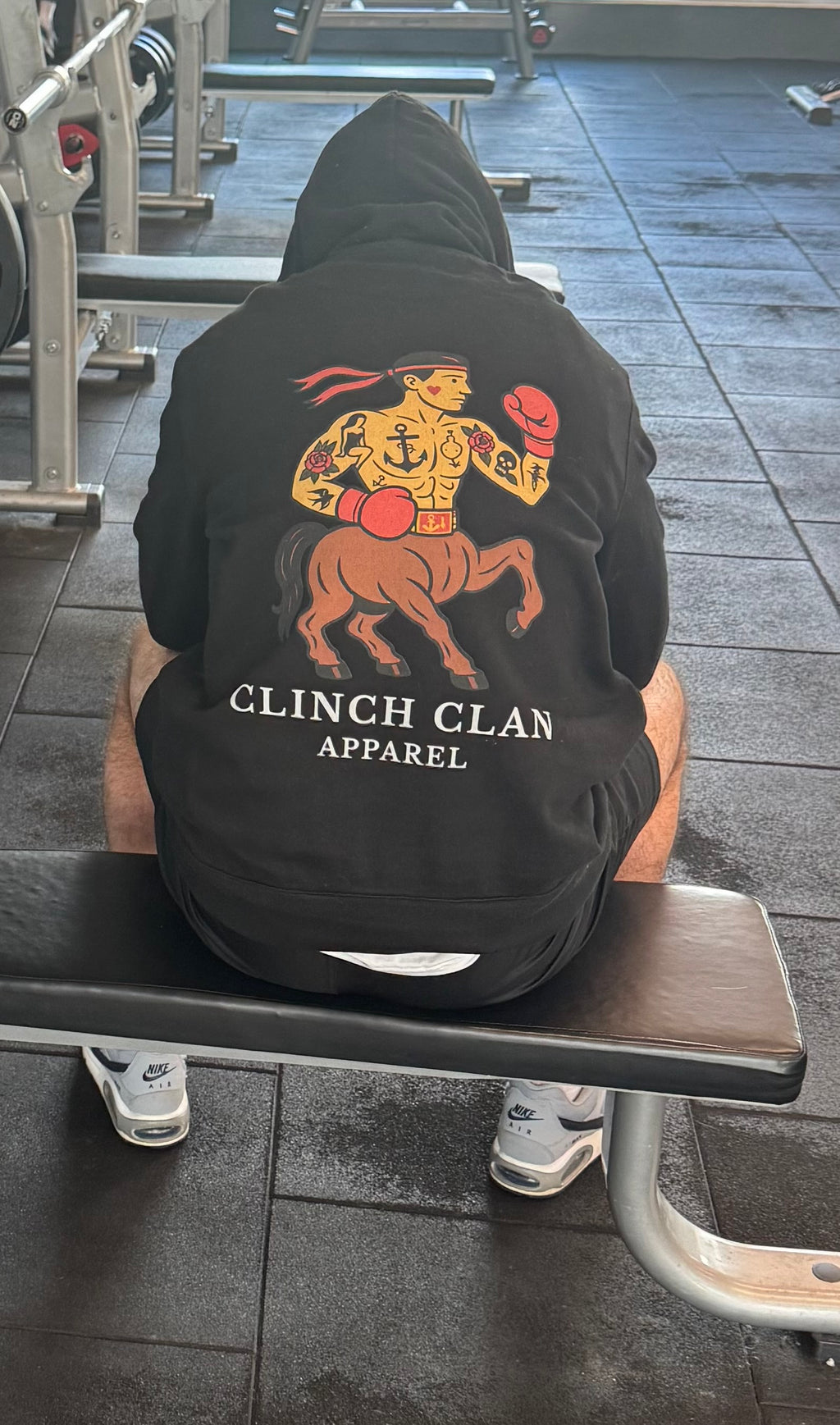 Centaur Boxer Hoodie - Black  (Signature Heavyweight)