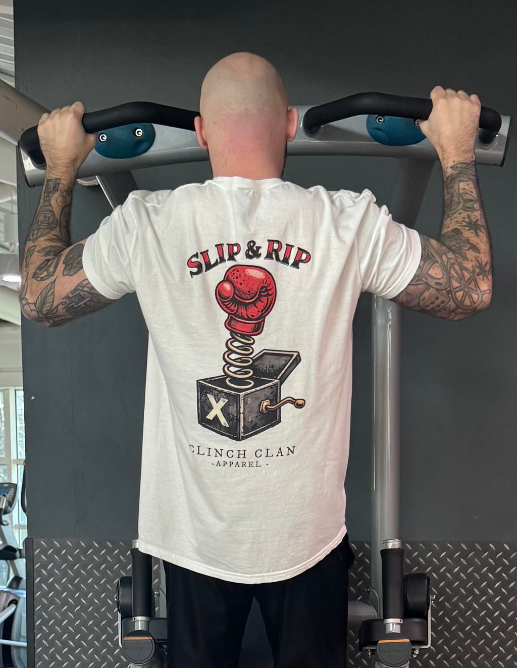 Slip & Rip Boxing Tee - White