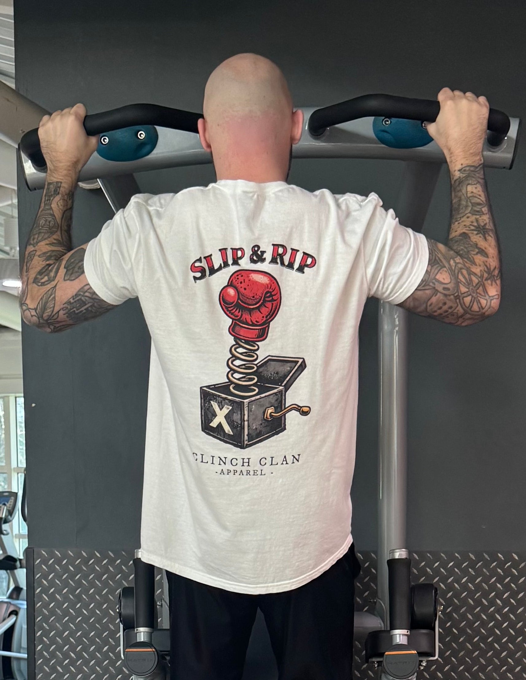 Slip & Rip Boxing Tee - White