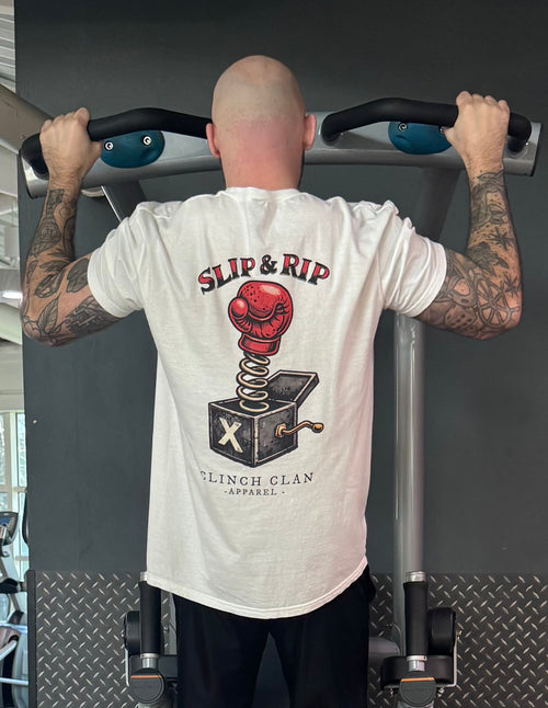Slip & Rip Boxing Tee - White