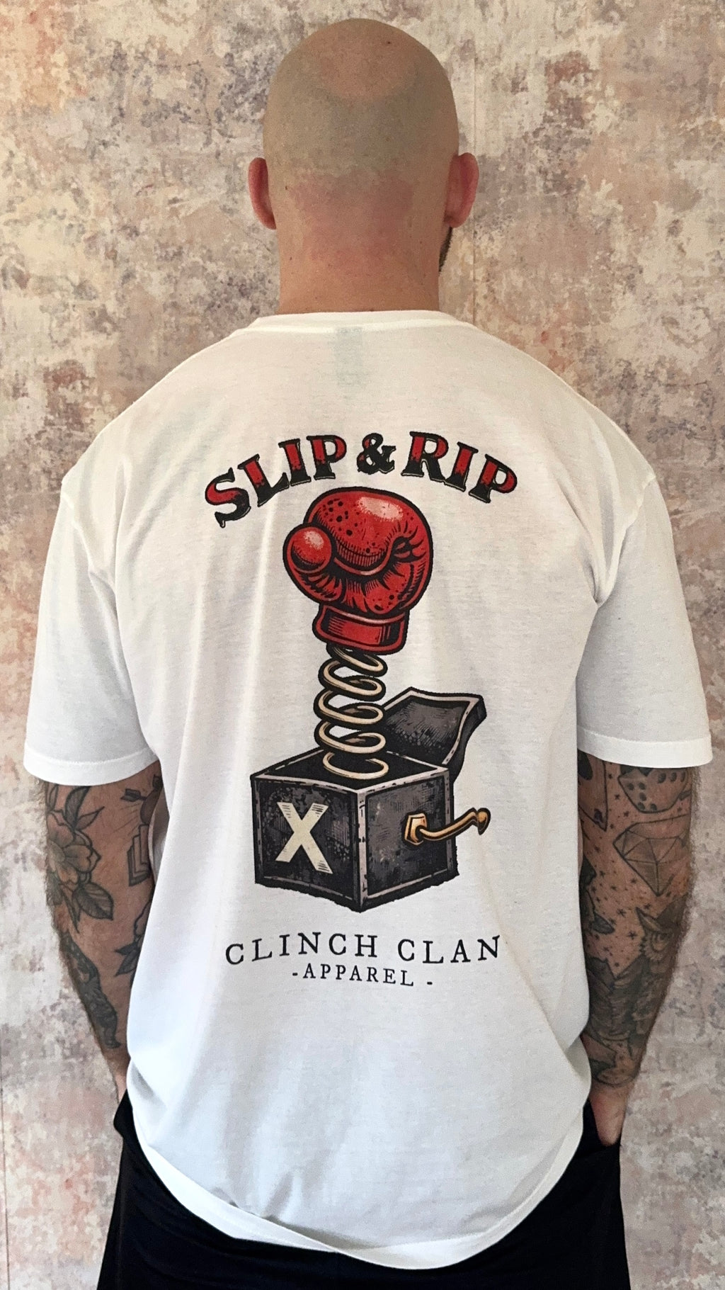 Slip & Rip Boxing Tee - White